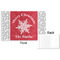 Snowflakes Disposable Paper Placemat - Front & Back