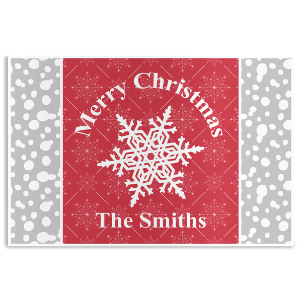 Custom Snowflakes Disposable Paper Placemats (Personalized)