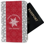 Snowflakes Passport Holder - Fabric (Personalized)