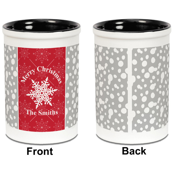 Snowflakes Pencil Holder - Black - approval