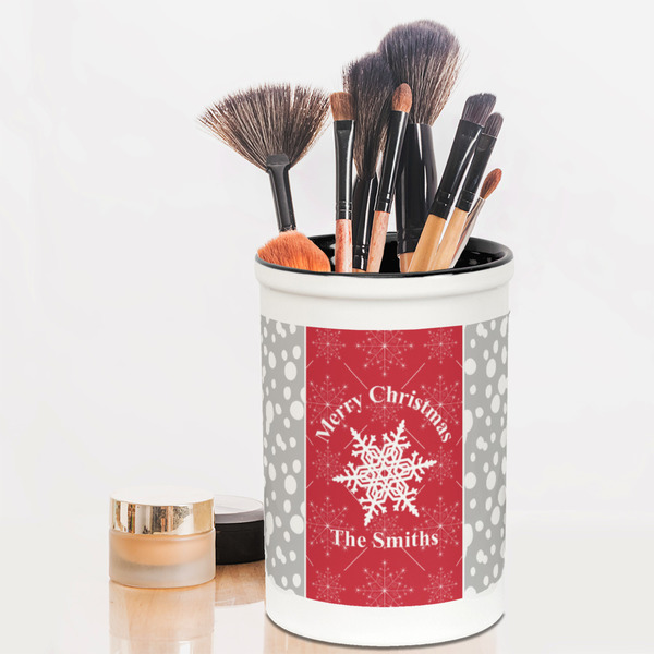 Snowflakes Pencil Holder - LIFESTYLE makeup