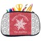 Snowflakes Neoprene Pencil Case - Medium w/ Name or Text