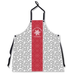 Snowflakes Apron Without Pockets w/ Name or Text