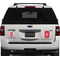 Snowflakes Personalized Car Magnets on Ford Explorer