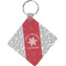 Snowflakes Personalized Diamond Key Chain