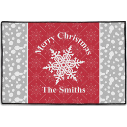 Snowflakes Door Mat - 36"x24" (Personalized)