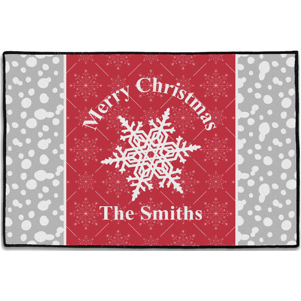 Snowflakes Personalized Door Mat - 36x24 (APPROVAL)