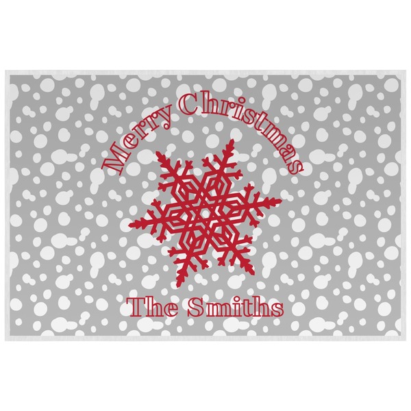Snowflakes Personalized Placemat (Back)