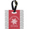 Snowflakes Personalized Square Luggage Tag