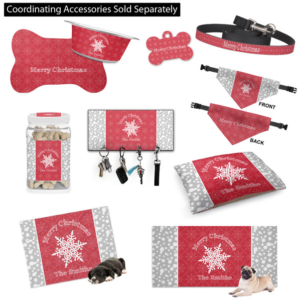 Snowflakes Customized Pet Accessories