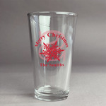 Snowflakes Pint Glass - Full Color Logo (Personalized)
