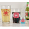 Snowflakes Pint Glass - Two Content - In Context