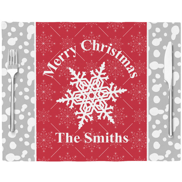 Snowflakes Placemat with Props