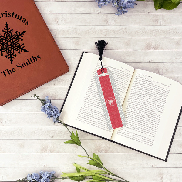 Snowflakes Plastic Bookmarks - In Context