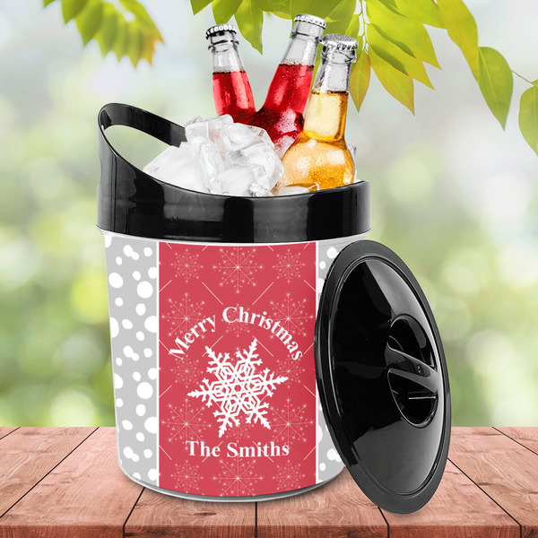 Snowflakes Plastic Ice Bucket - LIFESTYLE