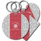 Snowflakes Plastic Keychain (Personalized)