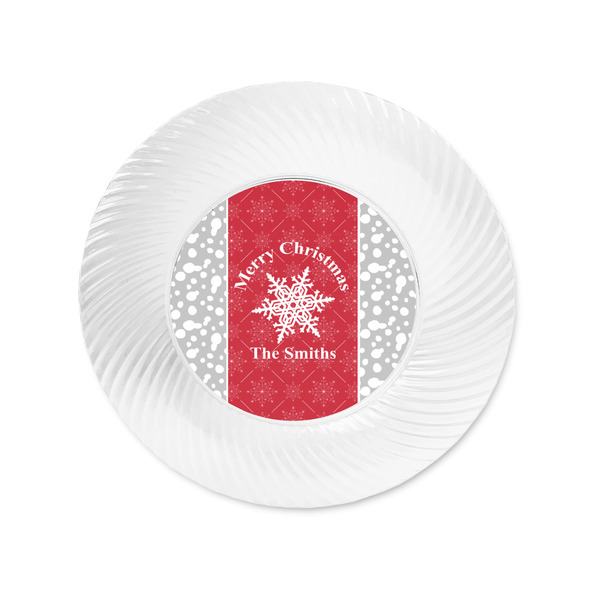 Snowflakes Plastic Party Appetizer & Dessert Plates - Approval