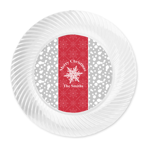 Snowflakes Plastic Party Dinner Plates - Approval