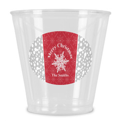 Snowflakes Plastic Shot Glass (Personalized)