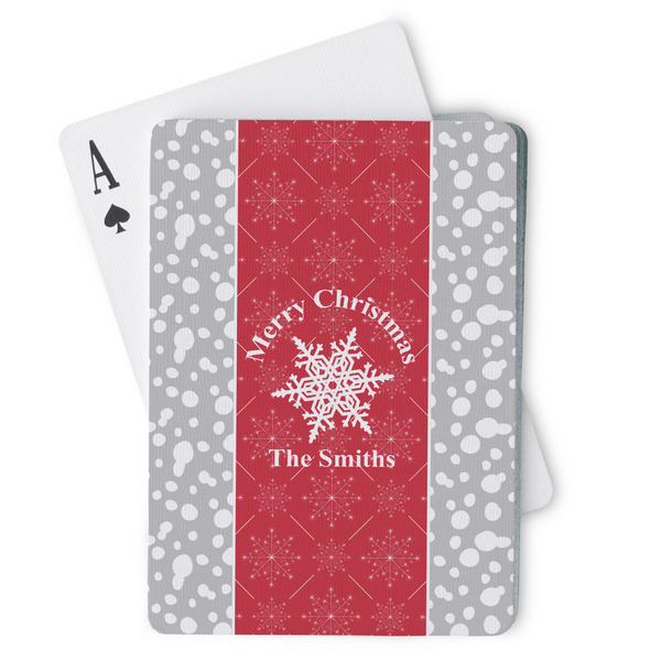Custom Snowflakes Playing Cards (Personalized)