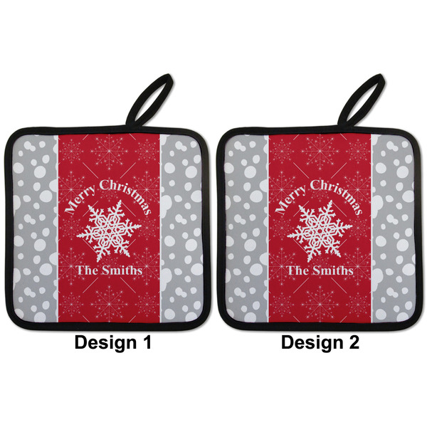Snowflakes Pot Holders - Set of 2 APPROVAL