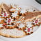 Snowflakes Printed Icing Circle - XSmall - On XS Cookies