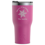 Snowflakes RTIC Tumbler - Magenta - Laser Engraved - Single-Sided (Personalized)