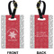 Snowflakes Rectangle Luggage Tag (Front + Back)