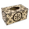 Snowflakes Rectangle Tissue Box Covers - Wood - Front