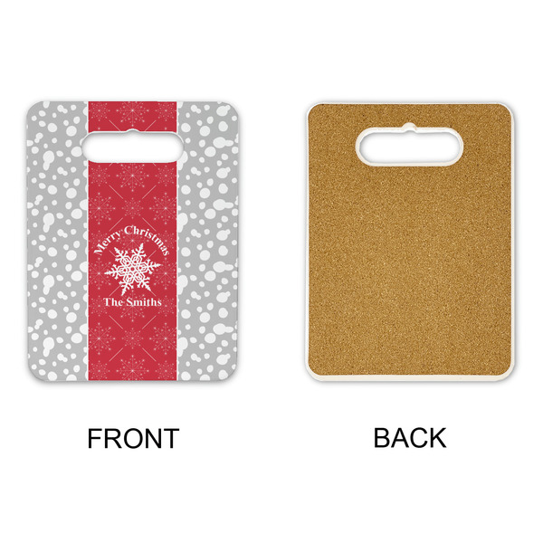 Snowflakes Rectangle Trivet with Handle - APPROVAL