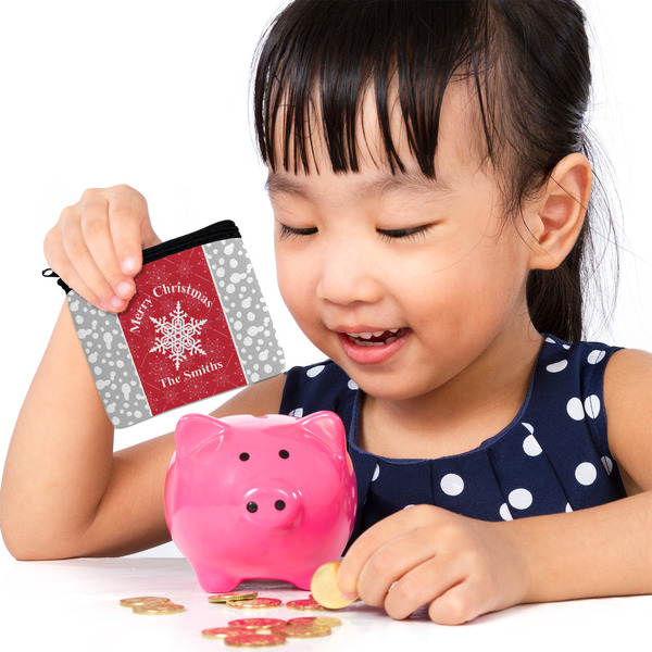 Snowflakes Rectangular Coin Purses - LIFESTYLE (child)