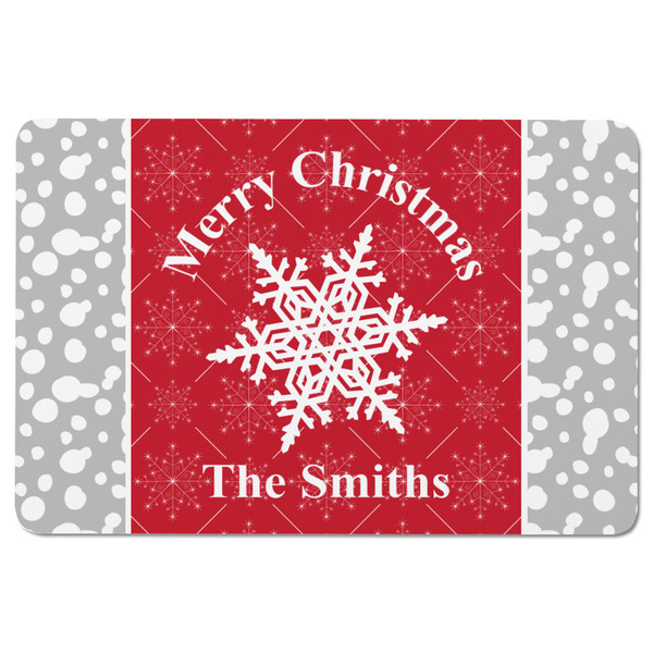 Snowflakes Rectangular Fridge Magnet - FRONT