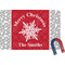 Snowflakes Rectangular Fridge Magnet (Personalized)