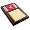 Snowflakes Red Mahogany Sticky Note Holder - Angle