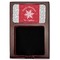 Snowflakes Red Mahogany Sticky Note Holder - Flat