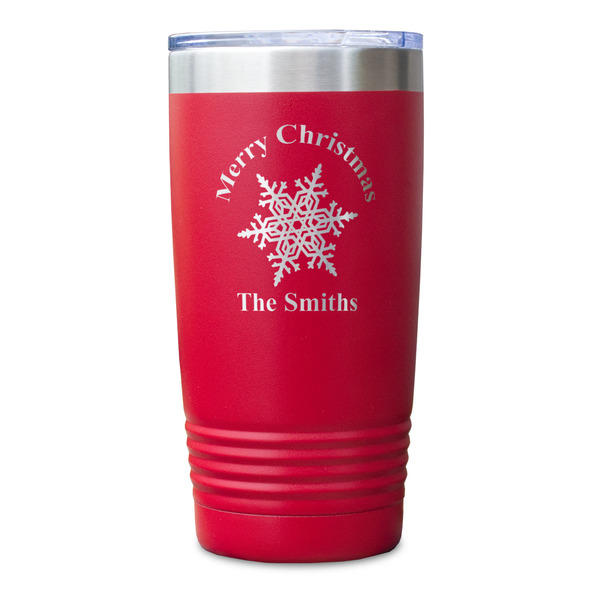 Snowflakes Red Polar Camel Tumbler - 20oz - Single Sided - Approval
