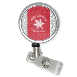 Snowflakes Retractable Badge Reel (Personalized)