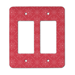 Snowflakes Rocker Style Light Switch Cover - Two Switch