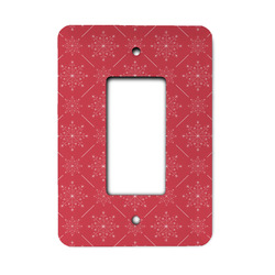 Snowflakes Rocker Style Light Switch Cover - Single Switch