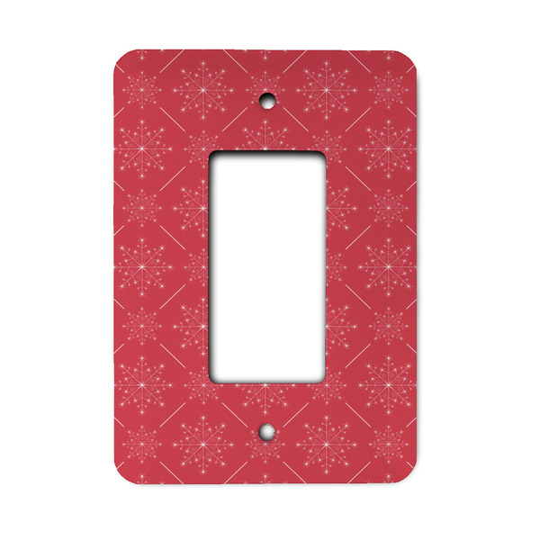 Custom Snowflakes Rocker Style Light Switch Cover