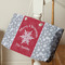 Snowflakes Large Rope Tote - Life Style