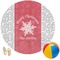 Snowflakes Round Beach Towel (Personalized)