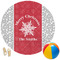 Snowflakes Round Beach Towel (Personalized)