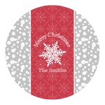 Snowflakes Round Decal - Small (Personalized)