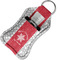 Snowflakes Sanitizer Holder Keychain - Small in Case