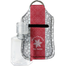 Snowflakes Hand Sanitizer & Keychain Holder - Small (Personalized)