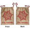 Snowflakes Santa Bag - Front and Back