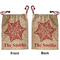 Snowflakes Santa Sack - Front & Back (Personalized)