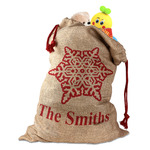 Snowflakes Santa Sack (Personalized)
