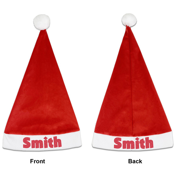 Snowflakes Santa Hats - Front and Back (Double Sided Print) APPROVAL